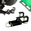 Trailer Towing Hook Bracket with Removable Pin for Trash Can - 3