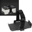 Aluminum Battery Tray Bracket for 12V/6V, 7-15AH Batteries, Black - 1