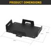 Aluminum Battery Tray Bracket for 12V/6V, 7-15AH Batteries, Black - 2