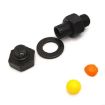 Black Hexagonal Metal Screw Pill Storage Box & Travel Capsule Tank - 3