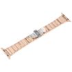 Rose Gold White Ceramic Steel Band for Apple Watch 49/46/45/44mm - 3