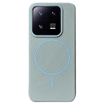 Xiaomi 13 Pro MagSafe Litchi Grain TPU Case - Light Blue - 1