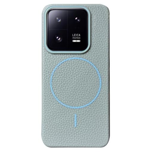 Xiaomi 13 Pro MagSafe Litchi Grain TPU Case - Light Blue - 1