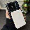 Xiaomi 14 Pro MagSafe TPU Case - Litchi Grain, Dark Blue Orange - 4