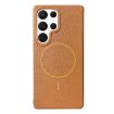 Samsung Galaxy S22 Ultra Thin MagSafe TPU Case in Gold Brown - 1