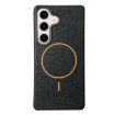 Samsung Galaxy S24 FE 5G MagSafe TPU Case, Black Orange - 1