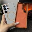 Samsung Galaxy S24 Ultra 5G MagSafe TPU Case, Purple Orange - 4