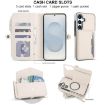 Galaxy S25 5G Wallet Leather Phone Case with Lanyard (White) - 4