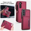 Samsung Galaxy S21 FE 5G Red Leather Wallet Phone Case with Lanyard - 3
