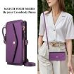 Samsung Galaxy A16 5G Leather Wallet Case with Lanyard, Dark Purple - 6