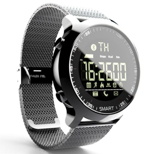 Lokmat MK18 1.1" IP68 Waterproof Smartwatch, Silver, Monitor & Reminders - 1