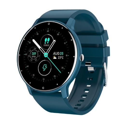 ZL02 1.28" Smart Watch, IP67 Waterproof, Supports Health Monitoring (Blue) - 1