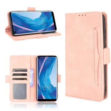Ulefone Note 11P Pink Leather Flip Case with Holder & Card Slots - 1
