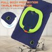 Galaxy Tab A7 10.4 T500/T505 Protective Case with Strap (Navy/Green) - 3