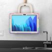 Galaxy Tab A7 10.4 Case with Holder & Strap, Silicone + PC, Pink - 4