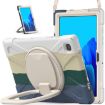 Galaxy Tab A7 10.4" T500/T505 Case: Silicone+PC, Holder & Strap, Green - 1