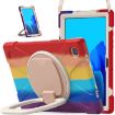 Galaxy Tab A7 10.4 Case: Silicone + PC, Holder & Strap, Red - 1