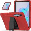Shockproof Case & Holder for Galaxy Tab S6 T860 (Red+Black) - 2