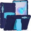 Samsung Galaxy Tab S6 T860 Shockproof Case with Holder (Navy+Blue) - 1
