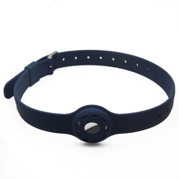 Shockproof Blue Silicone Pet Collar Cover Case for AirTag - 1