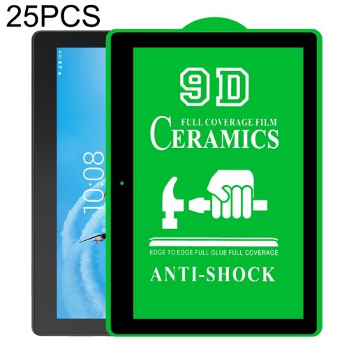 Lenovo Tab E10 TB-X104F 10" 9D Full Glue Ceramic Film, 25 PCS - 1