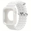 Apple Watch 44mm/45mm Ocean Silicone Band & Case (White) - 1