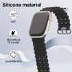 Apple Watch 44mm/45mm Ocean Silicone Band & Case (White) - 5