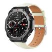 Amazfit T-Rex 3 22mm Creamy White Leather Watch Band - 1