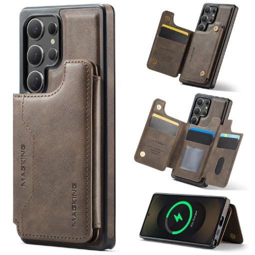 Samsung Galaxy S25 Ultra DG.MING MAGKING-K3 Case (Coffee) - 1