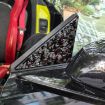 Forged Gold Foil Carbon Fiber A-pillar Stickers for Corvette C8 - 4