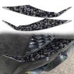 Gold Foil Carbon Fiber Rear Air Vent Stickers for Corvette C8 (Blue) - 1