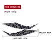 Gold Foil Carbon Fiber Rear Air Vent Stickers for Corvette C8 (Blue) - 2