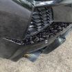 Gold Foil Carbon Fiber Rear Air Vent Stickers for Corvette C8 (Blue) - 3