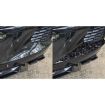 Gold Foil Carbon Fiber Rear Air Vent Stickers for Corvette C8 (Blue) - 5