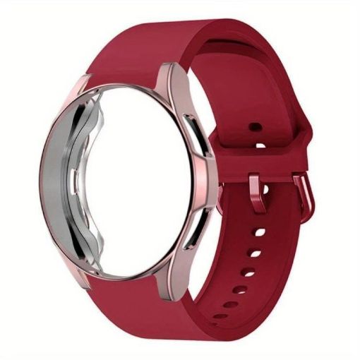 Samsung Galaxy Watch 4 Classic 46mm Red Band & PC Case - 1