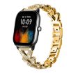 20mm Gold Diamond Metal Watch Band for Amazfit GTS4 Mini/3/2/2e - 1