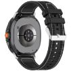 Samsung Galaxy Watch 8/8 Classic Hybrid Nylon Silicone Band Black - 1
