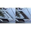 Gold Foil Carbon Fiber Roof Camera Stickers for Corvette C8 (6pcs) - 5