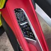 2pcs Gold Foil Carbon Fiber Window Sticker for Corvette C8 (Blue) - 3