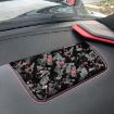 Forged Red Carbon Fiber Passenger Seat Sticker for Corvette C8 - 3