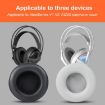 2pcs Grey Self-Adhesive Earpads for SteelSeries Siberia V1/V2/V3 - 4
