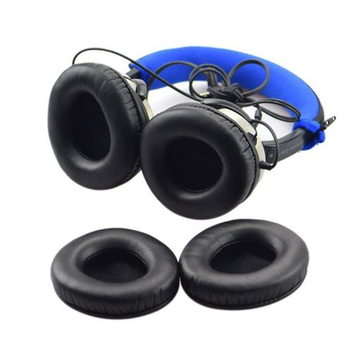 2pcs Black Protein Leather Earpads for Creative Aurvana Live 1 - 1
