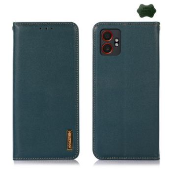 Samsung Galaxy XCover7 Pro Green Nappa Leather Phone Case - 1