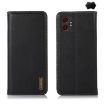 Samsung Galaxy XCover7 Pro KHAZNEH Leather Case (Black) - 1