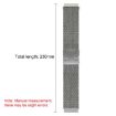 20mm Silver Milanese Mesh Watch Band with Parachute Buckle - 2