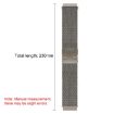 22mm xDfind Titanium Milanese Mesh Watch Band with Parachute Buckle - 2