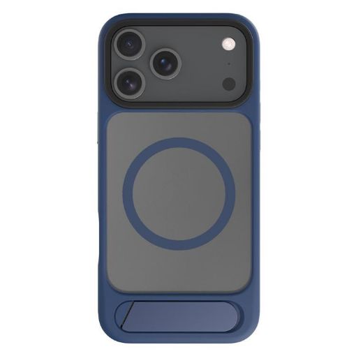iPhone 17 Pro Kalebol MagSafe Tilt Holder Hybrid Case (Navy Blue) - 1