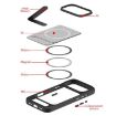 iPhone 17 Pro MagSafe Grey White TPU Hybrid Case - 6