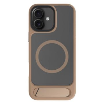 iPhone 16 Kalebol MagSafe Invisible Tilt Holder Gold Case - 1