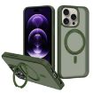 iPhone 15 Pro Max MagSafe Kalebol Rotating Holder Case (Deep Green) - 1
